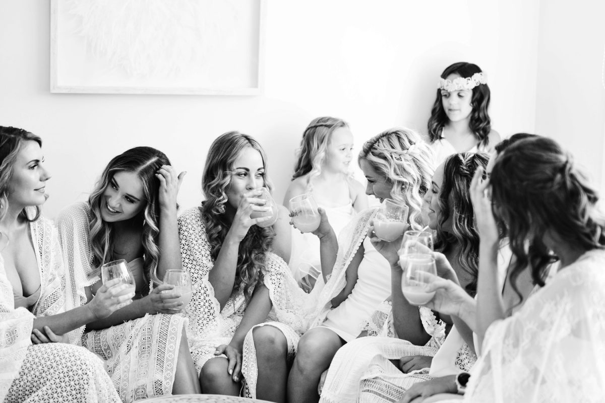 bridesmaids getting ready robes