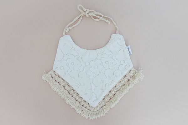 DAVEY LACE REVERSIBLE BIB- BABY & TODDLER